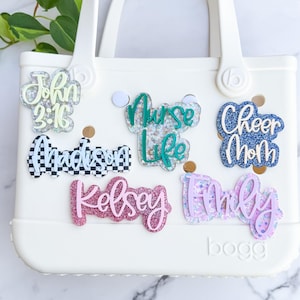 Custom Name Bogg Bag Charm: Personalized Bag Tag