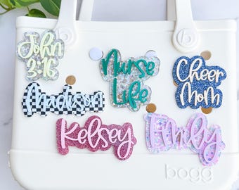 Custom Name Bogg Bag Charm: Personalized Bag Tag