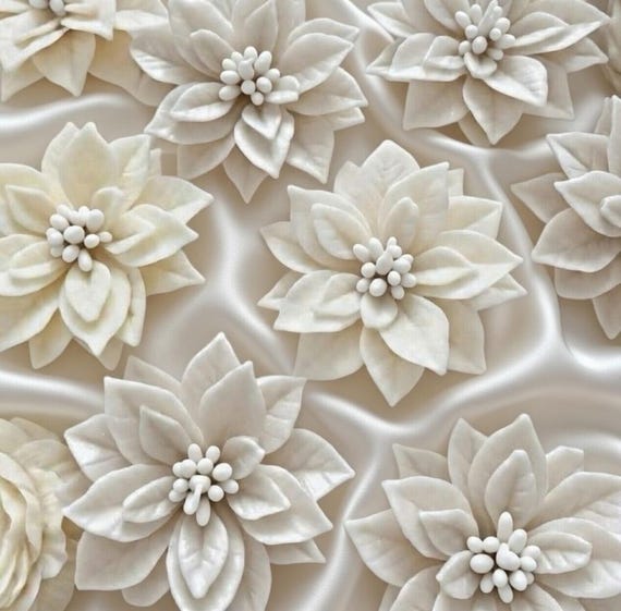 Harz-Weihnachtsstern-Wand-Skulptur: Handgemachtes Blumen-Dekor - Etsy.de