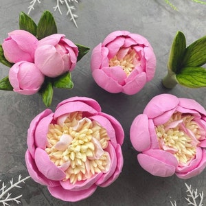 3D Peony Set Silicone Mold flower silicone mold Resin Silicone Mold