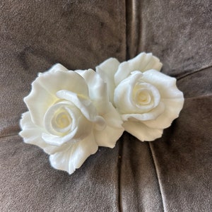 Floral wall decor, wall hanging rose sculptures, rose gift, red rose, yellow rose, orchid gift, wall art, resin flowers