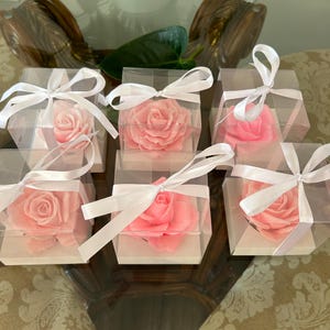Rose soap gift Wedding Favor Soaps bridal shower soaps flower soap gift rose shape soap, soap box soap gift, birthday soap gift