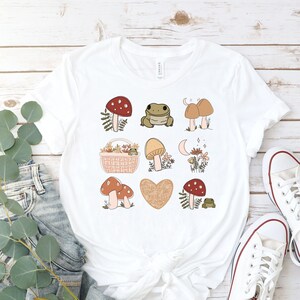 Cottagecore Frog Shirt, Retro Frog T-shirt, Cottagecore Froggy Tee, Toad Shirt, Mushroom T-Shirt, Positive Affirmation T-Shirt, Graphic Tee