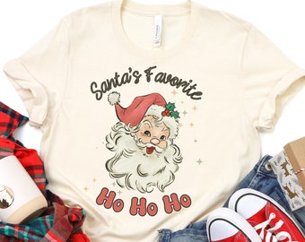 Christmas Santa Shirt, Retro Santa Shirt, Funny Christmas Shirt, Retro Christmas Shirt, Christmas Shirt Women, Gift For Women, Santa Shirt