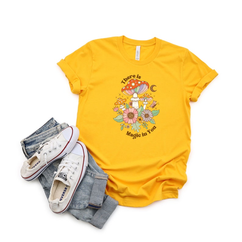 Magic Mushroom Shirt, Aesthetic Mushroom Shirt, Botanical Shirt