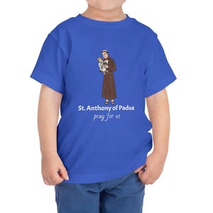TODDLER St. Anthony of Padua T-Shirt, Saint Anthony Kids T-Shirt, Catholic Saint Shirt, Catholic Gift