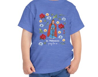 TODDLER St. Philomena T-Shirt, Saint Philomena Kids T-Shirt, Catholic Saint Shirt, Catholic Gift