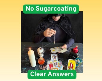 Same Hour Brutal Tarot Reading, No Sugarcoating, Psychic Truth & Clarity, Honest Answers