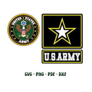 Army Svg Bundle | Military Svg Bundle Logo | Veteran Designs | Patriotic SVG Files | Digital Download for Cricut Projects