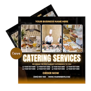 Ulotka firmy cateringowej | Szablon ulotki firmy cateringowej | Edytowalna ulotka firmy cateringowej | Ulotka firmy cateringowej | Ulotka firmy cateringowej | Ulotka firmy cateringowej