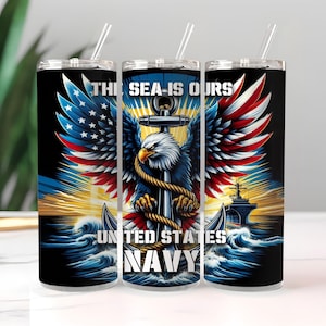 US Navy Veteran Tumbler Wrap | Navy Veteran Tumbler Wrap | US Navy Tumbler Wraps | Navy Veteran Sublimation Wraps