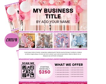 Event Venue Rental Flyer | Venue Rental Flyer | Event Venue Rentals | Editable In Canva | Event Rental Space Flyer | Business Event