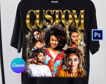 Girlfriend Shirt Canva Template | Rap Shirt Canva Template | Canva Editable T- Shirt Template | Psd File | Bootleg T Shirt Template