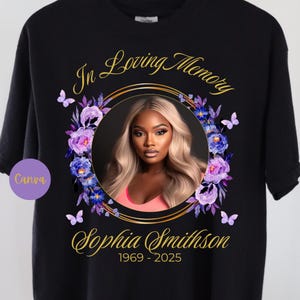 Purple Rip Rip Shirt Template Purple Canva | Forever in Our Hearts With ...