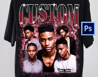 Custom Bootleg Rap Tee Template | Bootleg Shirt Template Photoshop | Bootleg Rap TShirt Template | Custom T Shirt Psd | Tshirt Template Psd