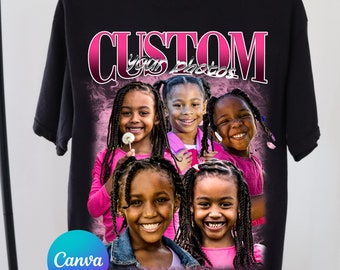 Bootleg Shirt Template Canva | Canva Editable T- Shirt Template | Bootleg Rap Tee Template| Canva Template T- shirt | Editable With Canva