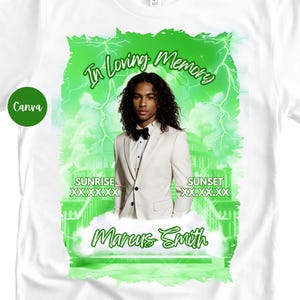 Green In Loving Memory Shirt Template | In Loving Memory Of T Shirt | In Loving Memory Shirt Design | Memorial T Shirt Png Canva