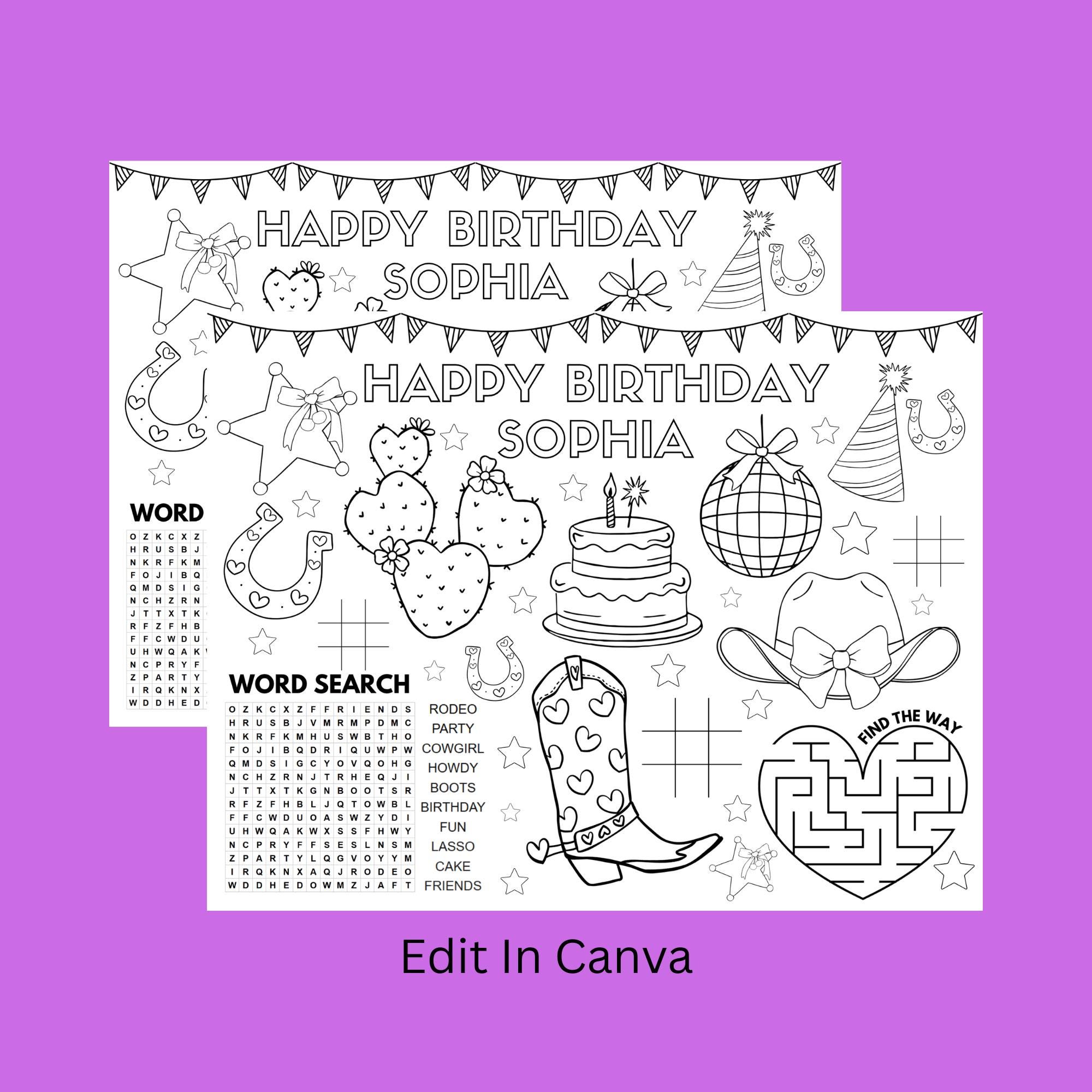 Program Template For Kids Rodeo First Rodeo Activity Sheet | Printable Coloring Page for Kids | Fun ...