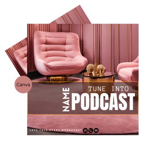 Podcast Flyer Template Canva | Canva Flyer Design Podcast | Podcast Flyer Template | Editable Podcast Flyer | Social Media Flyer
