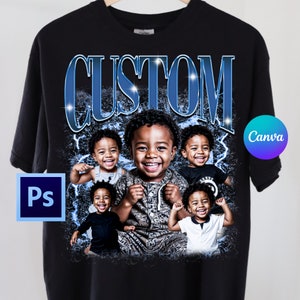 Modèles de toile modifiables Bootleg | pour T-shirt bootlegs Canvas | Modèle de t-shirt rap personnalisé | Modèle de bootleg psd | Modèle de contrebande