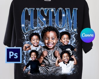 Editable Canva Templates Bootleg | Bootleg T Shirt Template Canva | Custom Rap Tee Template | Bootleg Template Psd | Bootleg Template