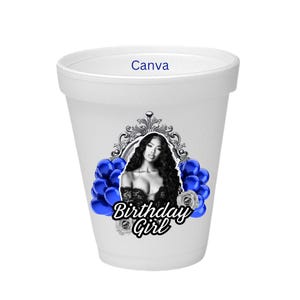 Schnaps Glas Vorlage Canva | Styropor Cup-Vorlage | Styropor Tasse Sticker | Canva Cup Sticker Vorlage | Canva Vorlage