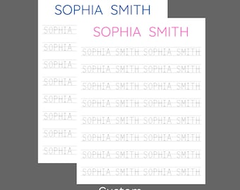 Custom Name Tracing | Kids Name Tracing Printable | Custom Learning Worksheets | Digital Download For Kids Education | Name Tracing Sheet