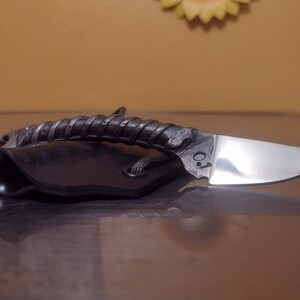 Utility Blade Razor Knife Kydex Sheath Flamed / BO /green Skull Utility  Knife Fixed Blade Razor EDC Every Day Carry 