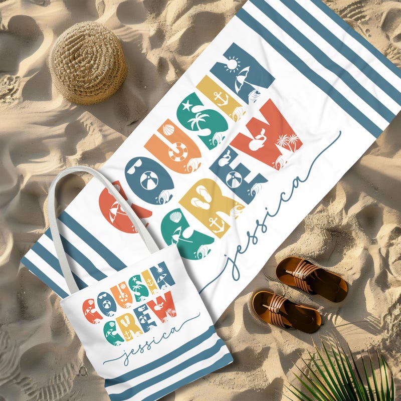 Cousins Crew Beach Towel - Etsy
