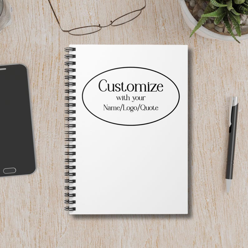 Custom Logo Notebook, Personalized Branded Notebook for Corporate ...