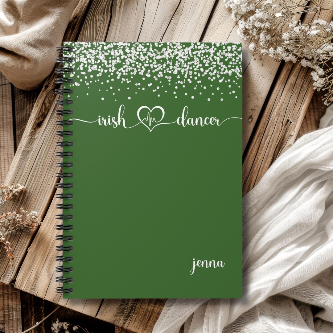 Irish Dancer Notebook Gift, Personalized Irish Dance Feis Results ...