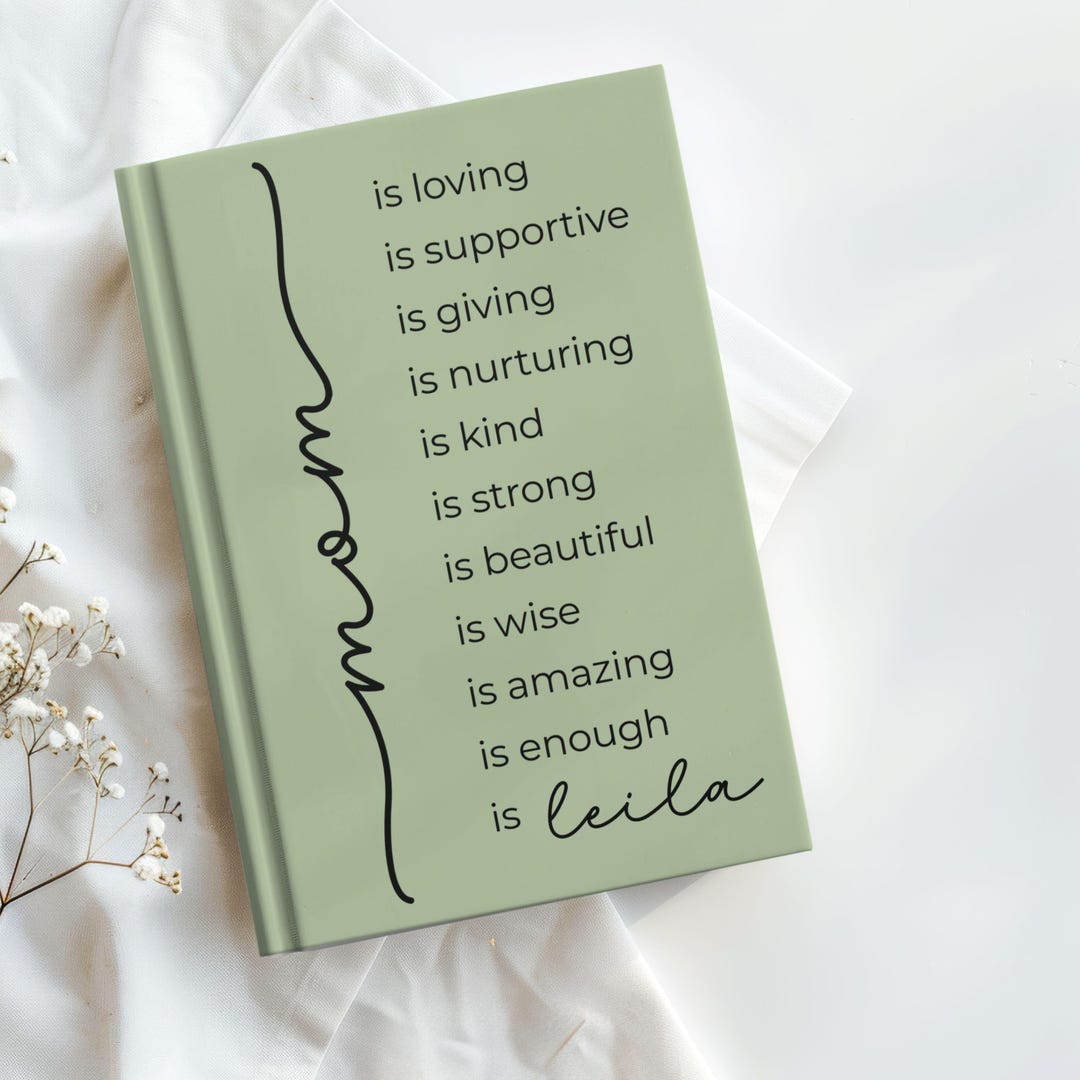 Personalized Mom Journal Gift From Daughter or Son, Inspirational ...
