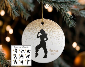 Hip Hop Ornament, Personalized Contemporary Dance Ornament, Hip Hop Dancer Gift for Dance Team,   Hip Hop Dance Ornament For Boy or Girl