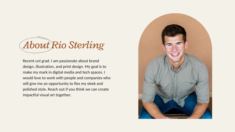 Professional Portfolio Website Template Minimalistic Design Etsy