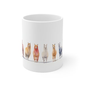 Herd of Llamas mug, Lama cup, llama Coffee and Tea mug, Alpaca mug, Llama Ceramic Mug 11oz
