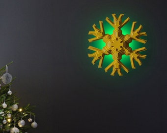 Customizable Handcrafted Snowflake Light - Smart LED Decor with Music Sync & AI Lighting