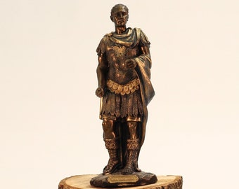 Julius Caesar Statue - 10 Inches Roman Emperor Julius Caesar Sculpture
