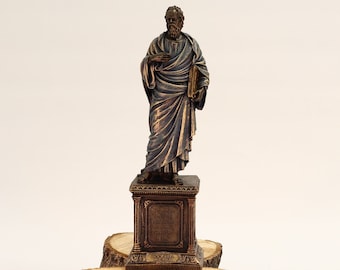 Socrates Statue - 14.2 Inches Ancient Greek Philosopher Home Decor Sculpture