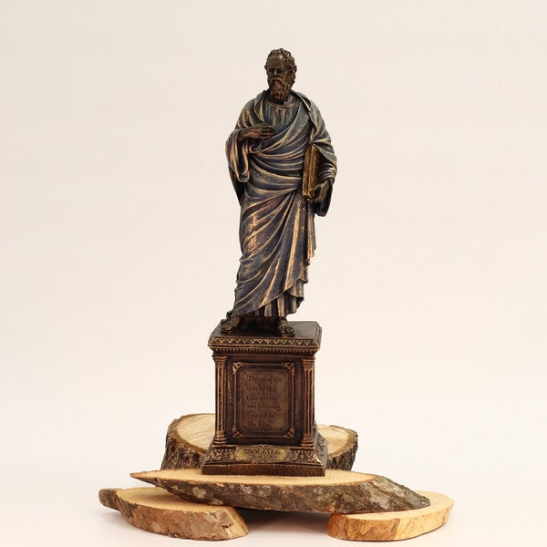 Socrates Statue - 14.2 Inches Ancient Greek Philosopher Home Decor Sculpture