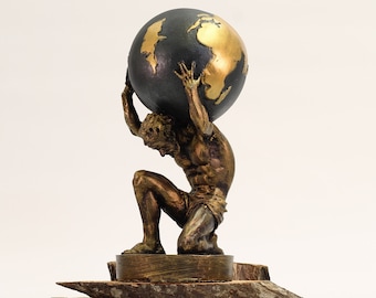 Atlas Statue, Altgriechische Skulptur, Große Statue, Geschenke für Männer, Griechische Mythologie