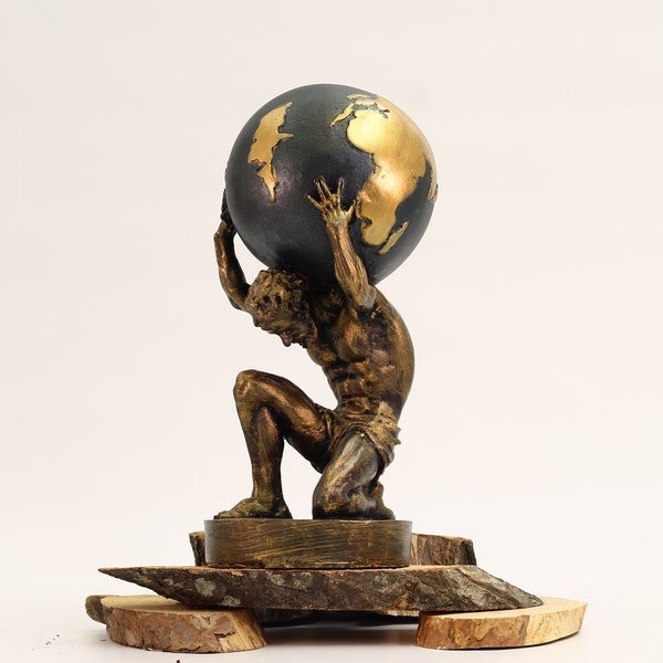 Atlas Statue, Altgriechische Skulptur, Große Statue, Geschenke für Männer, Griechische Mythologie