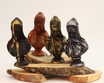The Veiled Lady Statue - Minimal Virgin Mary Sculpture