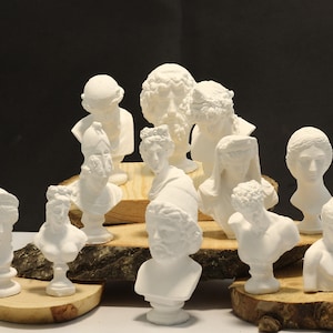 Minimal Set of 12 Minimal Olympian Gods Statue -  Ancient Greek Mythology Figurine Sculpture