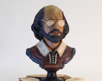 Estatua grande de Shakespeare - Escultura de Shakespeare de 17 pulgadas