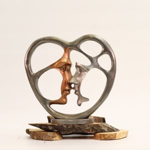 Abstract Lovers Statue - Mask Sculpture - Valentines Day - Home Decor