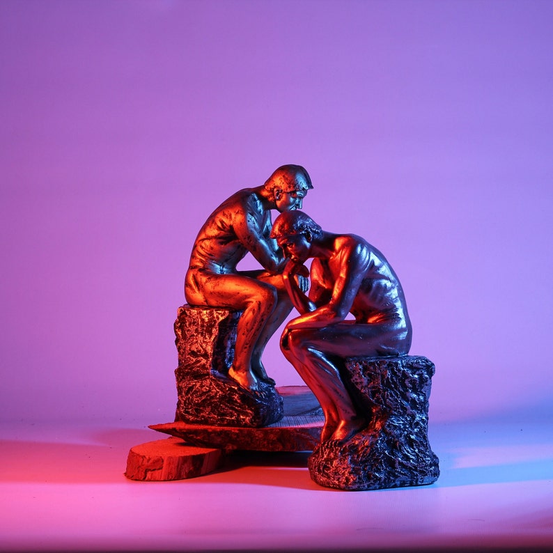 Rodin the Thinker Statue - Thinking Man Sculpture - Home Decor Statue ...