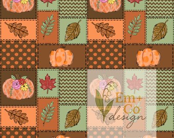 Herbst Patchwork nahtlose Datei - Muster