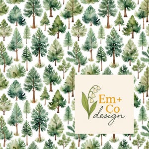 Pine tree seamless file- seamless pattern