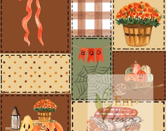 Herbst Patchwork nahtlose Datei - Muster