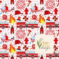 Fireman Patterns Firefighter Pattern | Firefighter Wife | First Responder Pattern | Fire ...